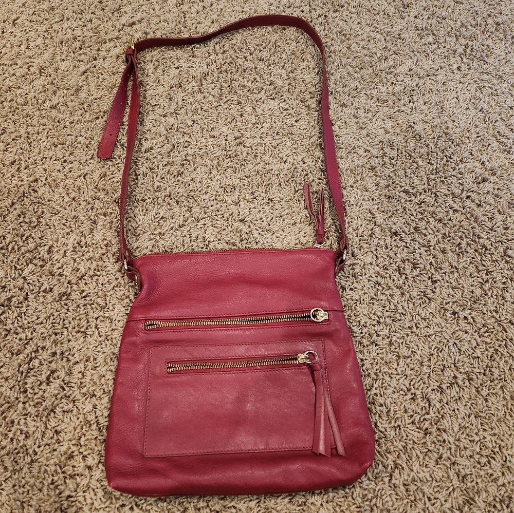Clarks Red Leather Shoulder bag